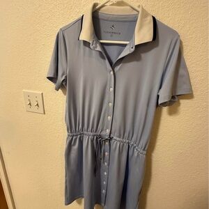 Tuckernuck Blue Mini Dress with White Collar